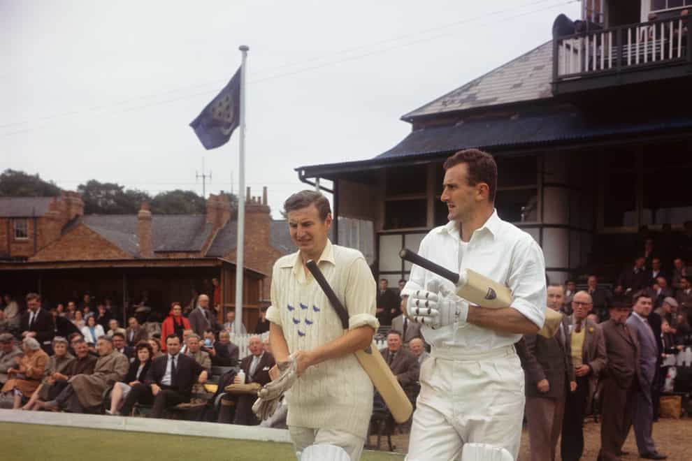Former England and Sussex captain Ted Dexter (right) has died at the age of 86 (PA Archive)