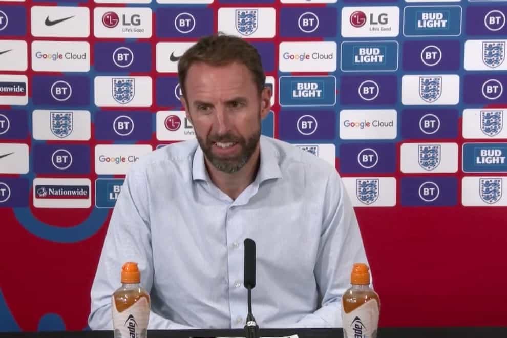 Gareth Southgate says he received abuse for his vaccination stance (PA Video)