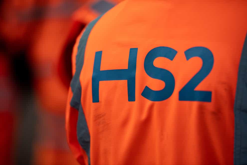 Ministers have been urged by a business organisation to ‘put an end to any lingering uncertainty’ over HS2 (Jacob King/PA)