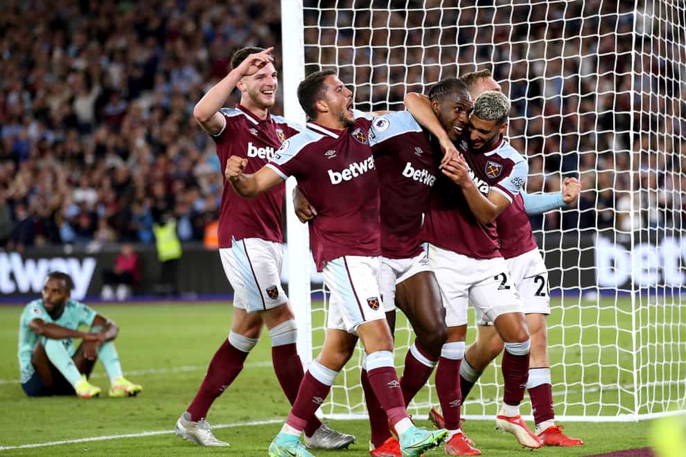 West Ham know their opponents for the Europa League group stage (Steven Paston/PA)