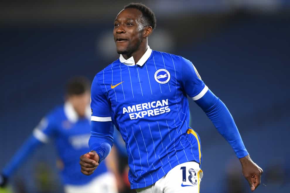 Striker Danny Welbeck is back in contention for Brighton’s home game with Everton (Mike Hewitt/PA)