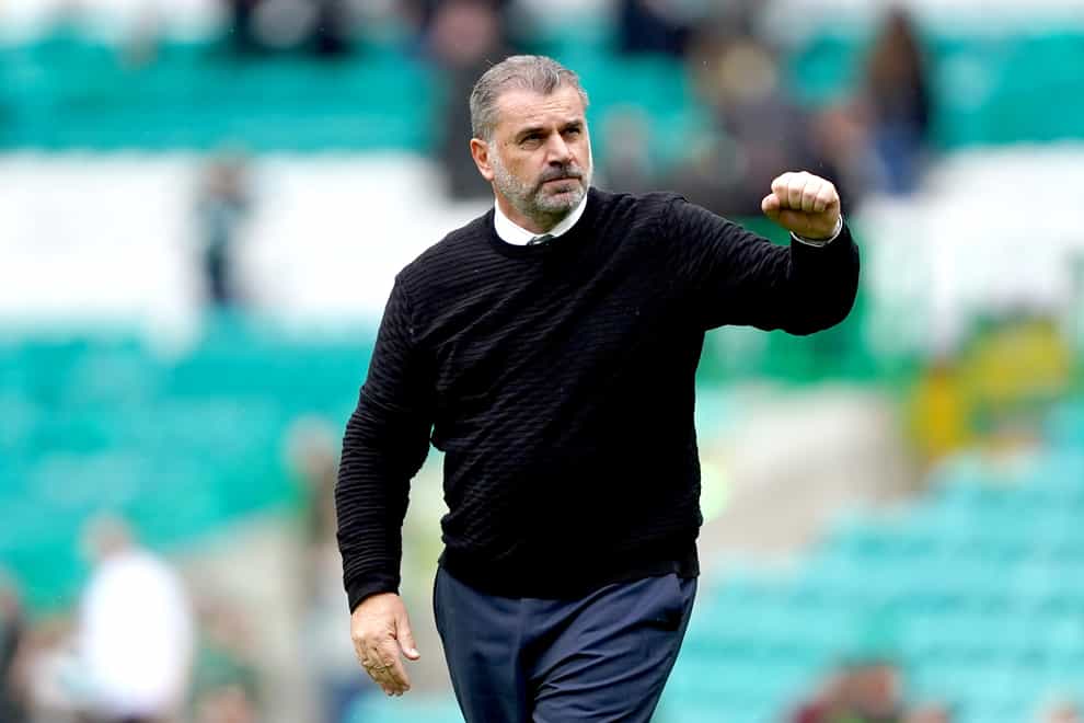 Celtic manager Ange Postecoglou is looking for more evidence of progress (Andrew Milligan/PA)