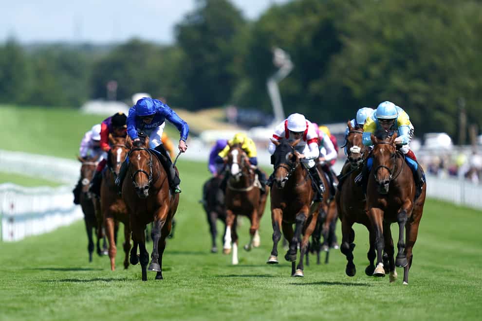 Nagano (right) returns to the scene of his latest win at Goodwood as he steps up in trip (John Walton/PA)