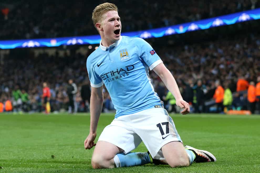 Kevin De Bruyne remains on the Manchester City injury list (Martin Rickett/PA)
