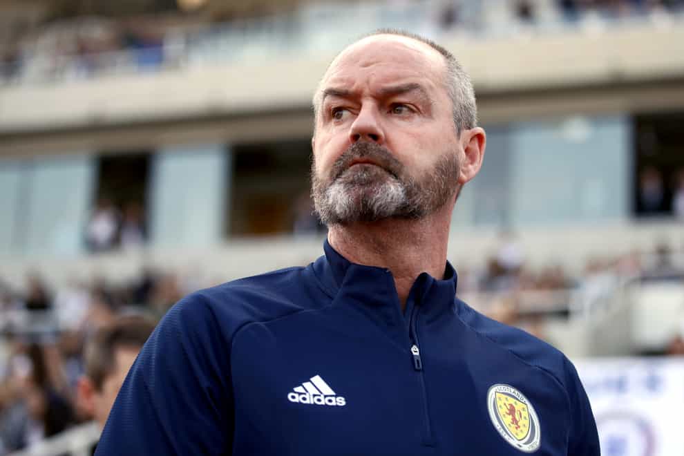 Steve Clarke’s plans for the Denmark game have been disrupted (Tim Goode/PA)