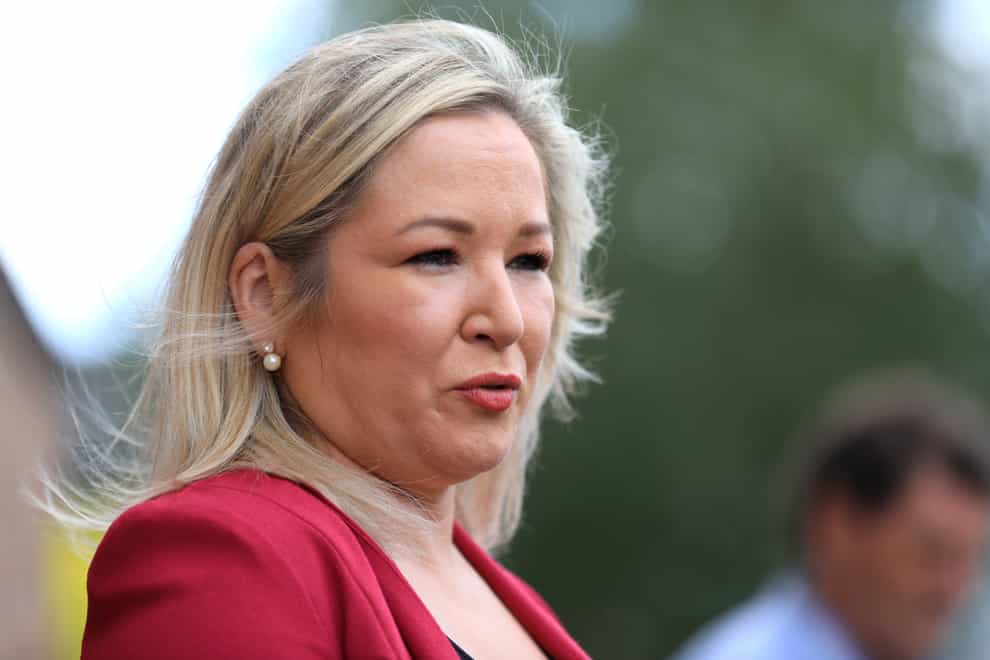 Michelle O’Neill said she is self-isolating after contracting Covid-19 (Peter Morrison/PA)