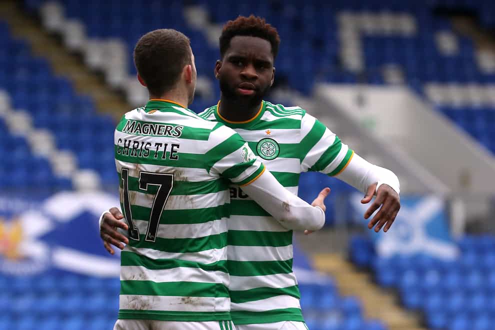 Ryan Christie, left, and Odsonne Edouard were among the departures from Celtic (Ian McNichol/PA)
