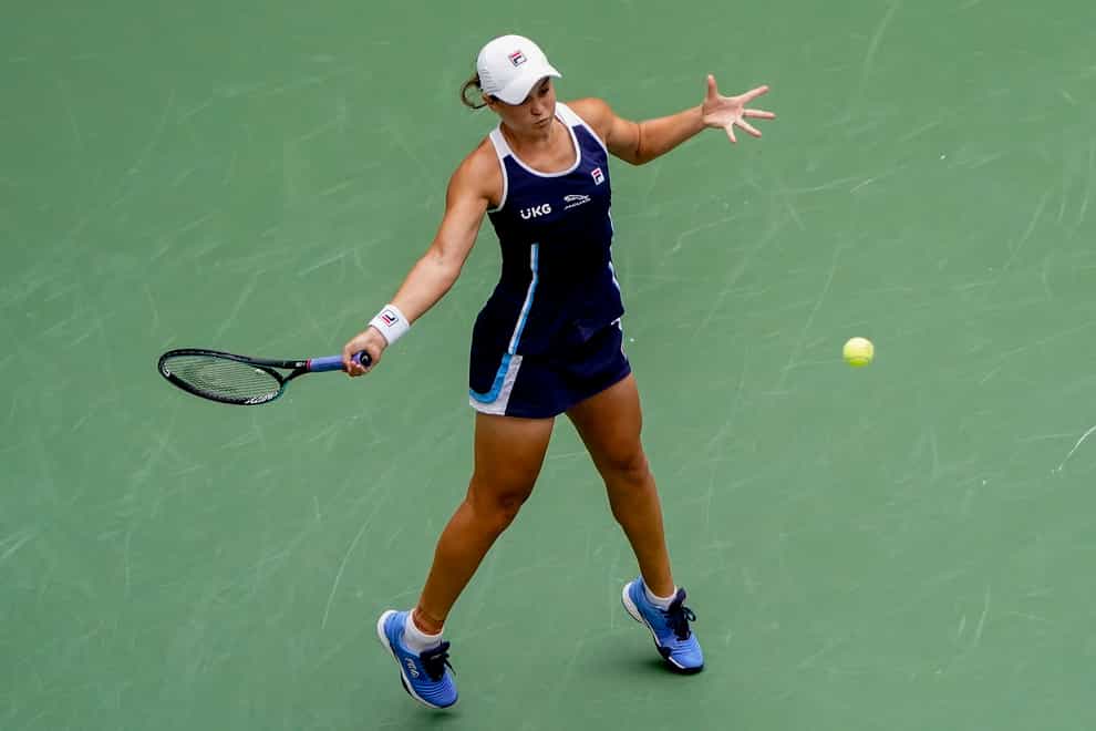 Ashleigh Barty beat Vera Zvonareva in straight sets to reach the US Open second round (John Minchillo/AP)