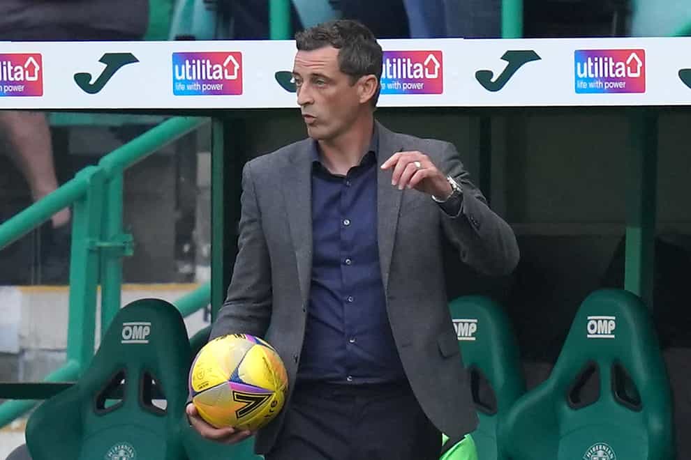 Hibernian manager Jack Ross sees Dylan Tait as the future (Jane Barlow/PA)