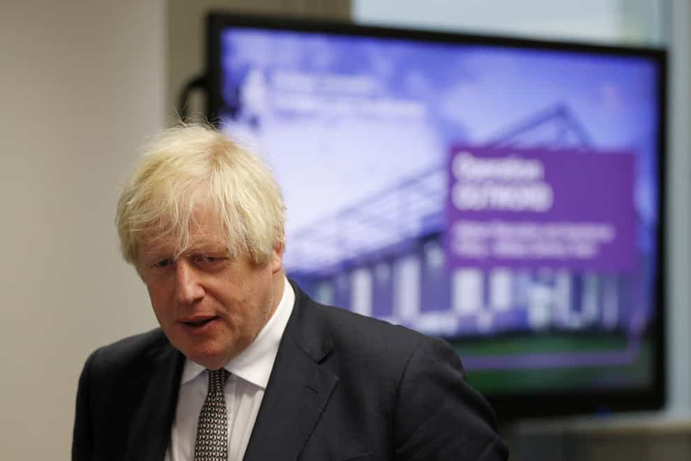 Prime Minister Boris Johnson has condemned the racist abuse directed at England players in Budapest (Adrian Dennis/PA)