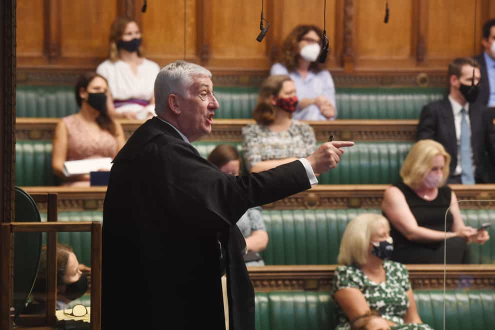 Speaker Sir Lindsay Hoyle has clamped down on casual attire and other areas of MP behaviour in a new set of Commons guidelines (UK Parliament/Jessica Taylor/PA)
