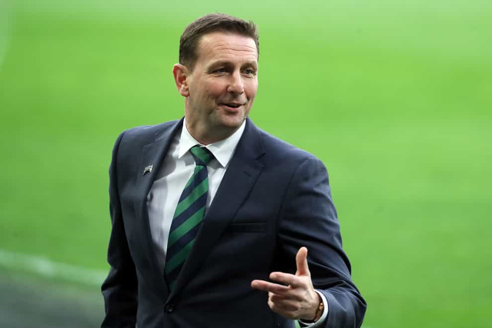 Ian Baraclough wants to see players force their way into his thinking on Sunday night (Brian Lawless/PA)
