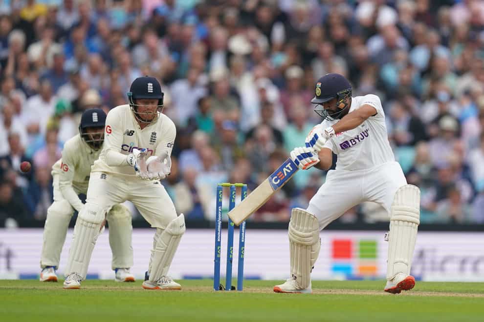 Rohit Sharma (right) capped his impressive efforts in the series with a superb 127 (Adam Davy/PA)