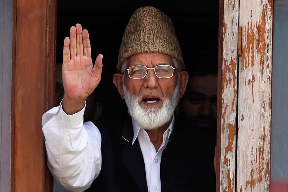 Kashmiri separatist leader Syed Ali Geelani died on Wednesday at the age of 91 (Altaf Qadri/AP)