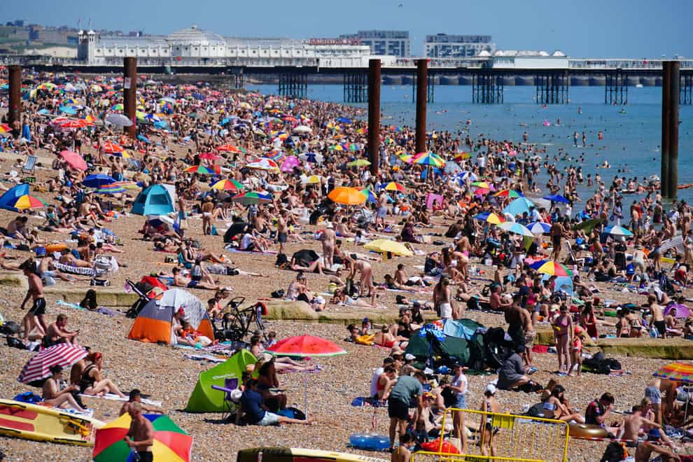 Parts of the UK will see a heatwave between Monday and Tuesday (Victoria Jones/PA)