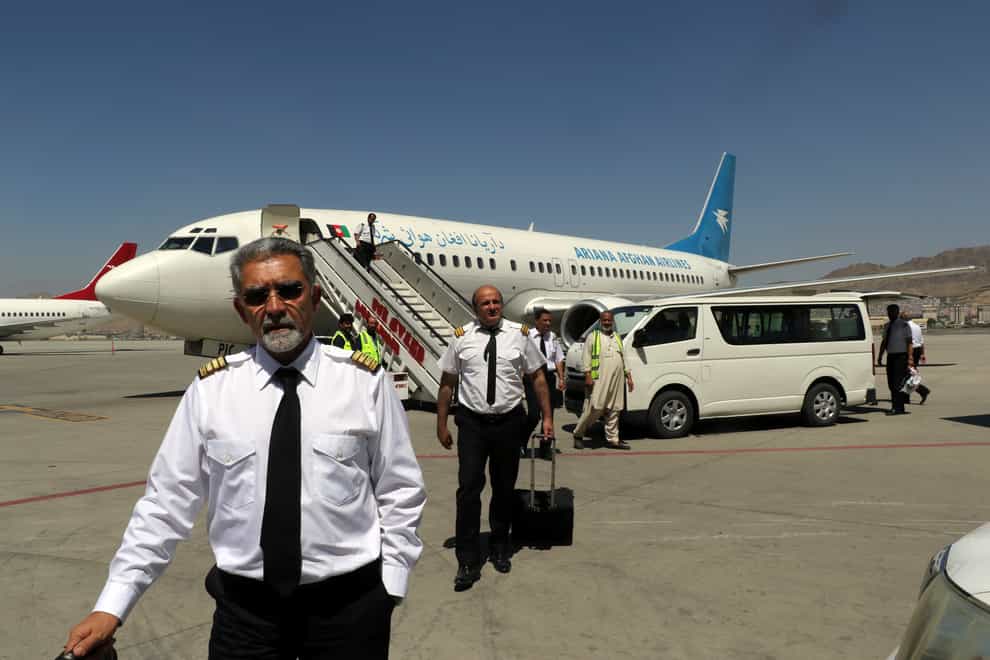 Flights have now resumed to Kabul international airport (AP Photo/Wali Sabawoon)