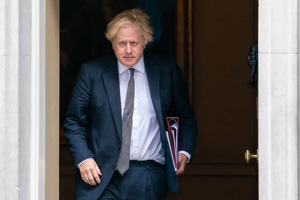 Prime Minister Boris Johnson leaving 10 Downing Street, central London (Dominic Lipinski/PA)