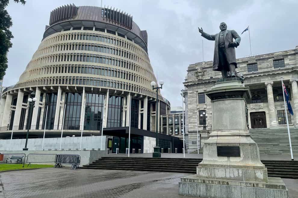 The Parliament buildings stand in the central business district of Wellington, New Zealand (Nick Perry/PA)