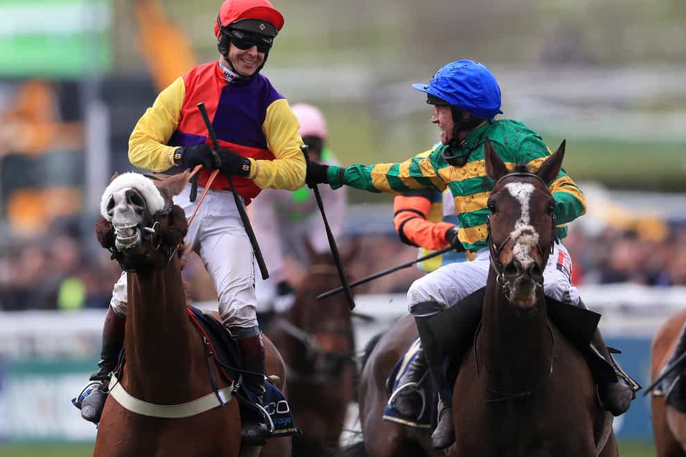 Richard Johnson (left) and Barry Geraghty return to the saddle at Doncaster on Wednesday (Mike Egerton/PA)