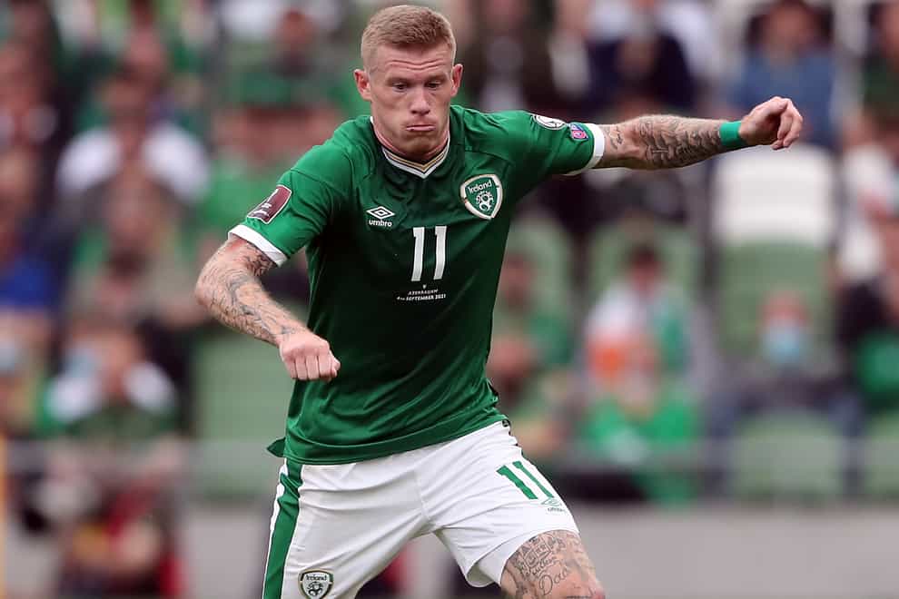 Republic of Ireland’s James McClean is desperate to play more tournament football (Niall Carson/PA)