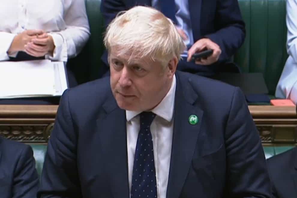 Prime Minister Boris Johnson speaking in the House of Commons (House of Commons/PA)