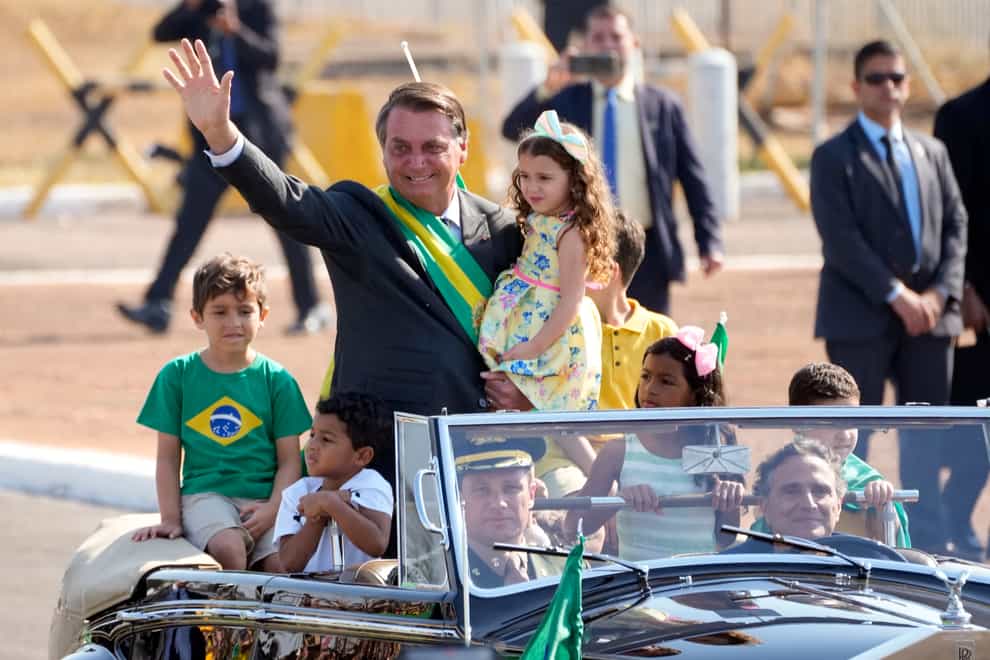 Brazilian president Jair Bolsonaro (AP)