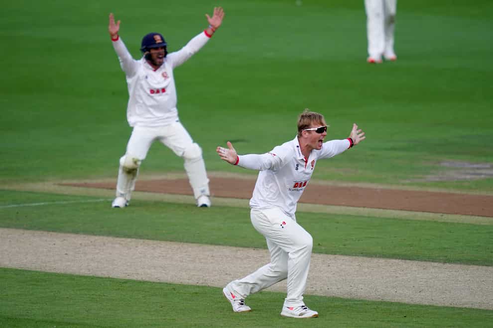 Essex off-spinner Simon Harmer moved to 49 Championship wickets for the season (John Walton/PA)