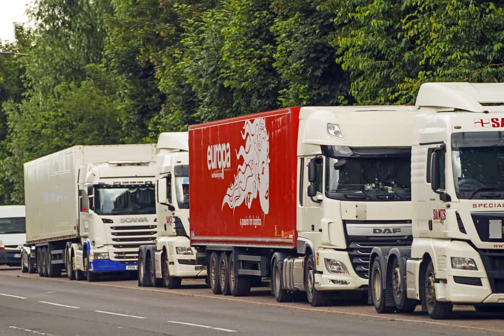 Building materials supplier Selco has launched a training programme offering staff the chance to become lorry drivers to help ease the nationwide shortage (Steve Parsons/PA)