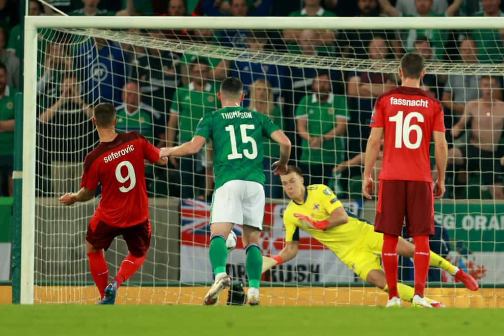 Bailey Peacock-Farrell saved from the penalty spot as Northern Ireland drew with Switzerland (Niall Carson/PA)