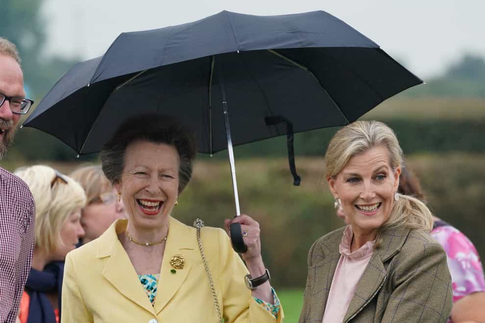 The Princess Royal (left) and the Countess of Wessex (Owen Humphreys/PA)