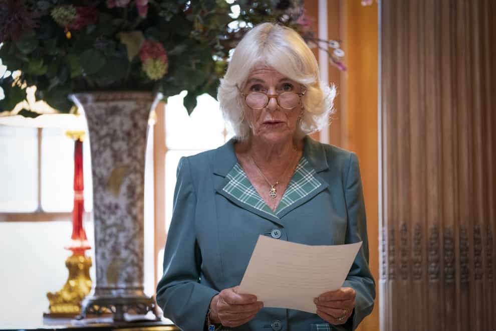 The Duchess of Cornwall was speaking at a Women in Journalism meeting in Scotland (Jane Barlow/PA)