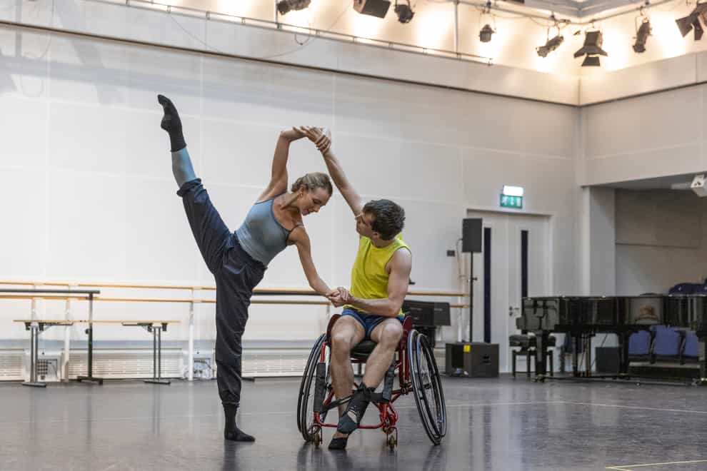 Isabel Lubach from The Royal Ballet with Joe Powell-Main from Ballet Cymru (Dancers Diary ROH)