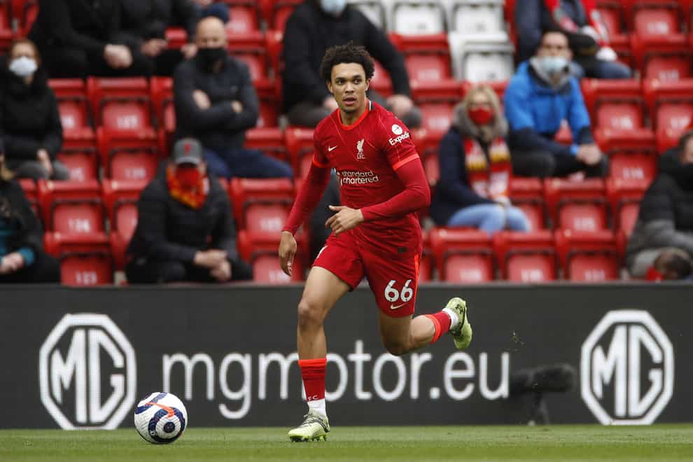 Liverpool manager Jurgen Klopp questioned England boss Gareth Southgate’s decision to play Trent Alexander-Arnold in midfield (Phil Noble/PA)
