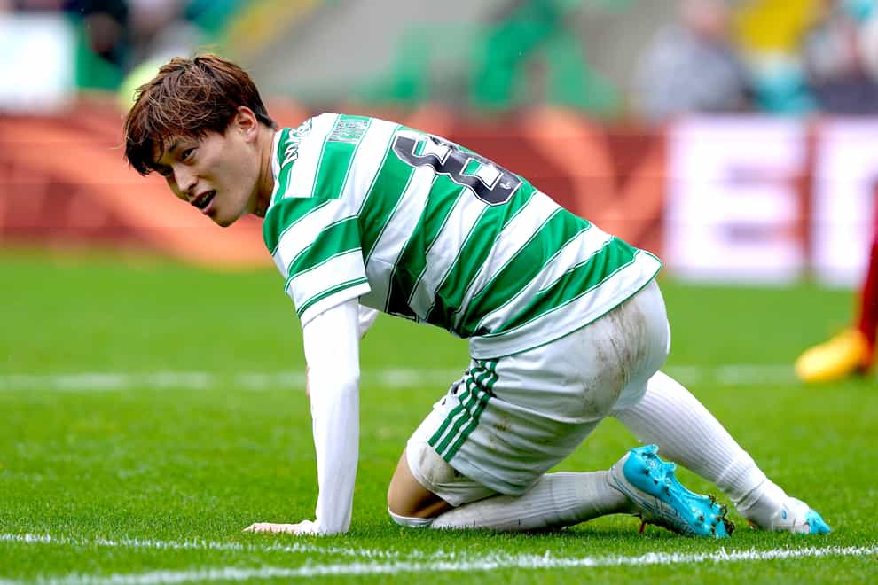 Injury blow for Celtic’s Kyogo Furuhashi (Andrew Milligan/PA)