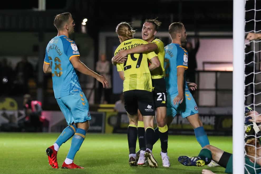 Harrogate twice battled back from behind to draw against Newport (Isaac Parkin/PA)