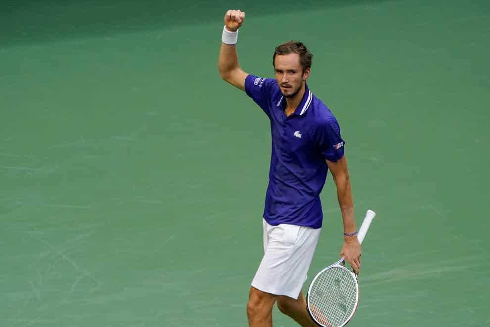 Daniil Medvedev moved into the US Open final (Elise Amendola/AP)