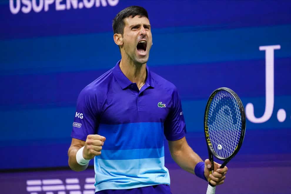 Novak Djokovic battled to a five-set win over Alexander Zverev (John Minchillo/AP)