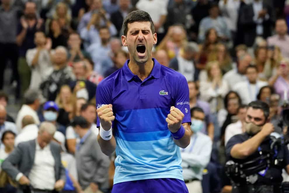 Novak Djokovic is targeting a calendar year Grand Slam in Sunday’s US Open final (Elise Amendola/AP/PA)