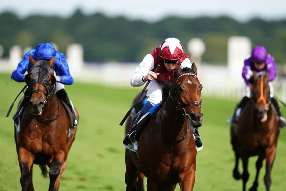 Glorious Journey (centre) lifted the Park Stakes at Doncaster (Mike Egerton/PA)