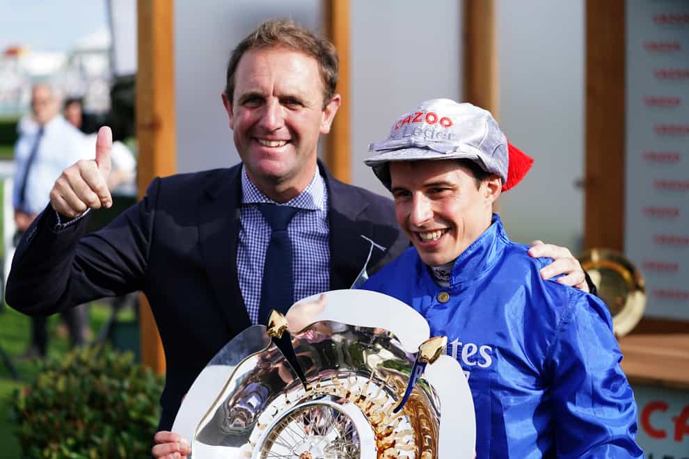Trainer Charlie Appleby and jockey William Buick (Mike Egerton/PA)