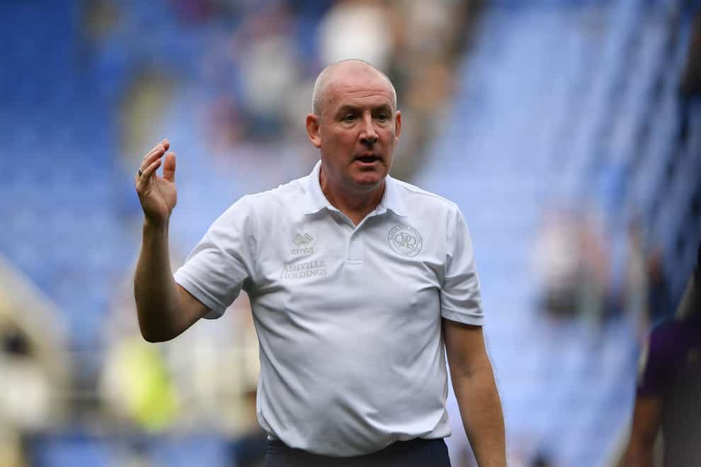 QPR manager Mark Warburton rued two points dropped against Reading (Simon Galloway/PA).