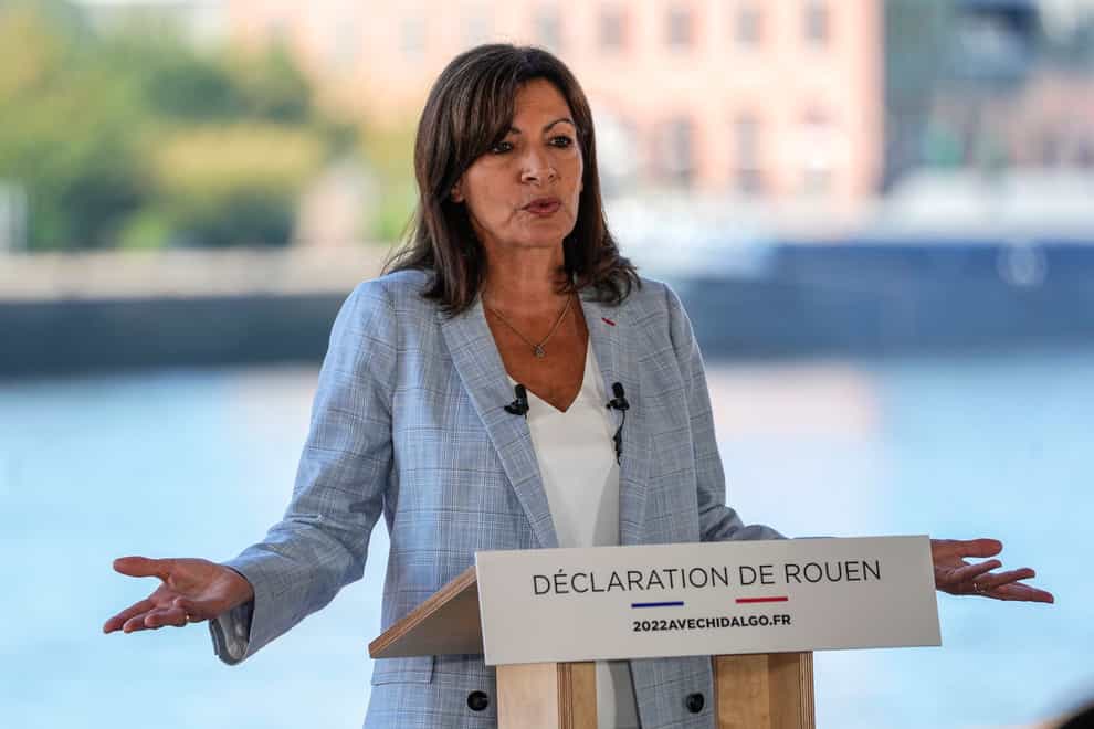 Socialist mayor of Paris Anne Hidalgo announces her candidacy (Michel Euler/AP)