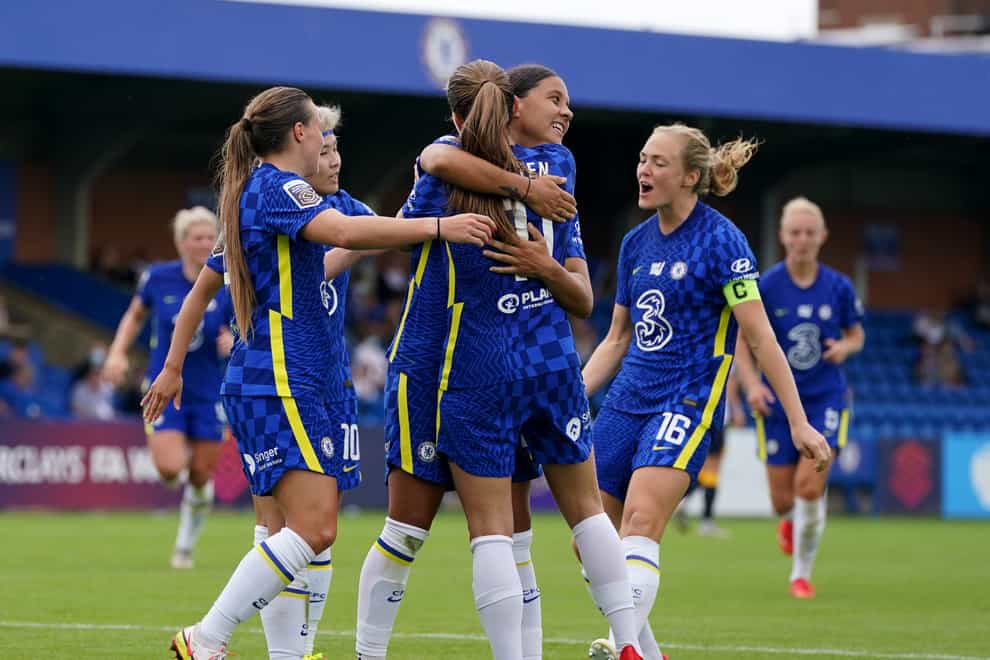 Champions Chelsea got back to winning ways in the Women’s Super League (Gareth Fuller/PA)
