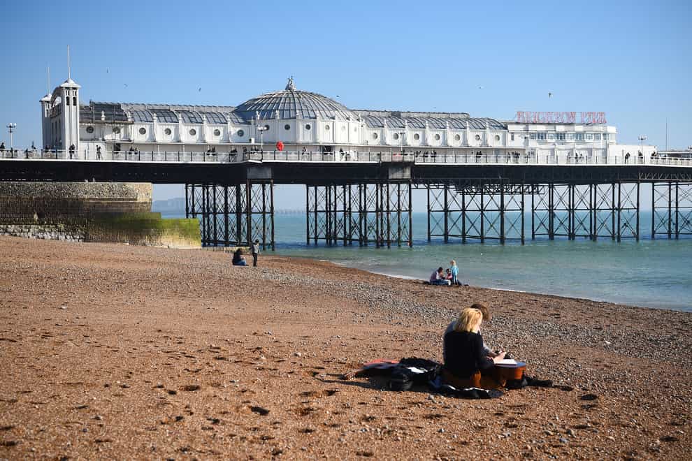 The run finished near Brighton Pier (Kirsty O’Connor/PA)