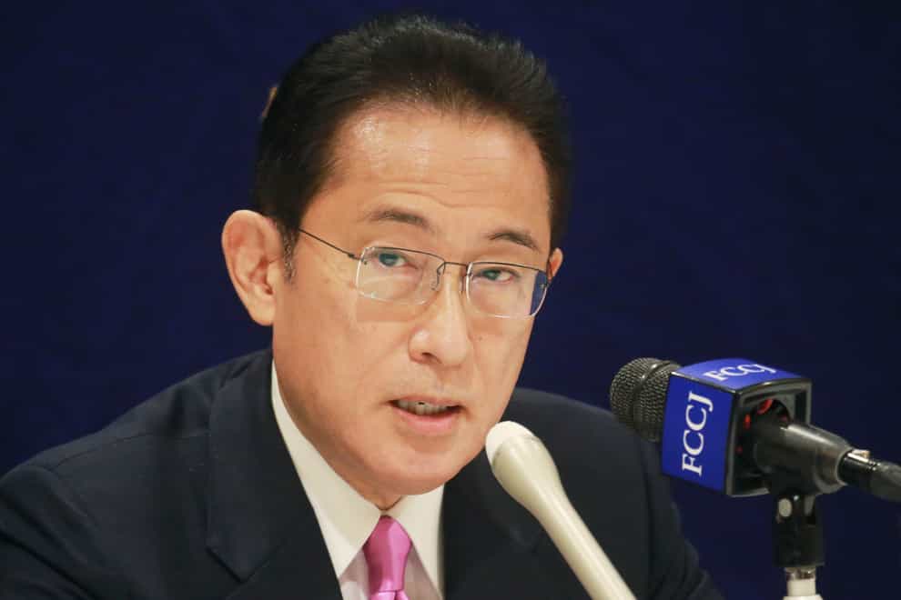 Former Japanese foreign minister Fumio Kishida (Koji Sasahara/AP)