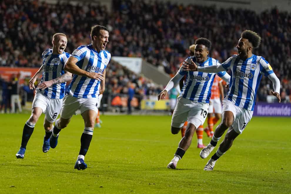 Jonathan Hogg scored Huddersfield’s third goal (Martin Rickett/PA)