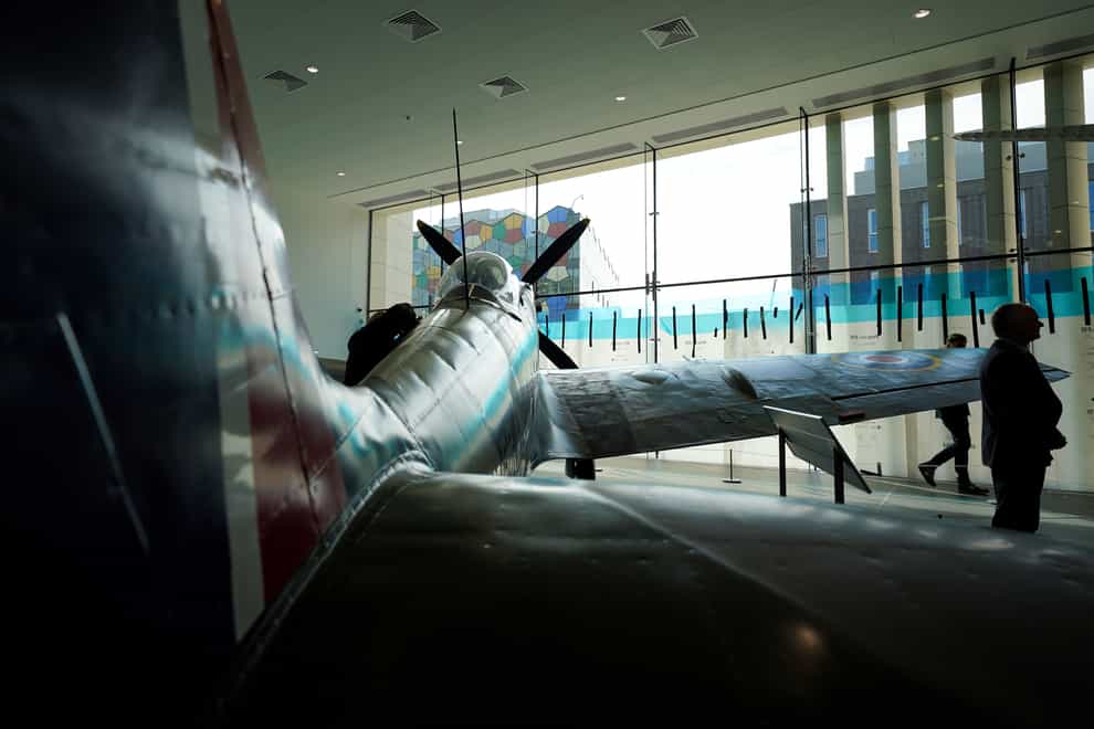 The reconditioned Spitfire will be unveiled the Potteries Museum And Art Gallery in Stoke-on-Trent (Jacob King/PA)