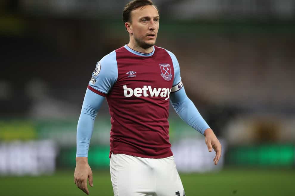 Mark Noble is in his final season at West Ham (Nick Potts/PA)