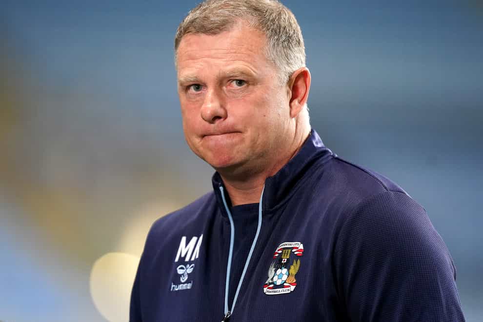 Coventry manager Mark Robins hailed an “outstanding” defensive effort in the win over Cardiff (Mike Egerton/PA)