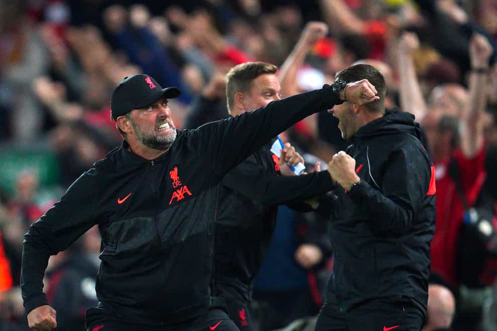 Liverpool manager Jurgen Klopp admits his side ‘lost the plot’ for a short time in the Champions League victory over AC Milan (Peter Byrne/PA)